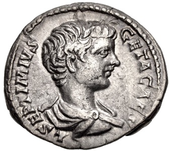 Geta, ca. 198 CE  (Rome Mint - AR Denarius)